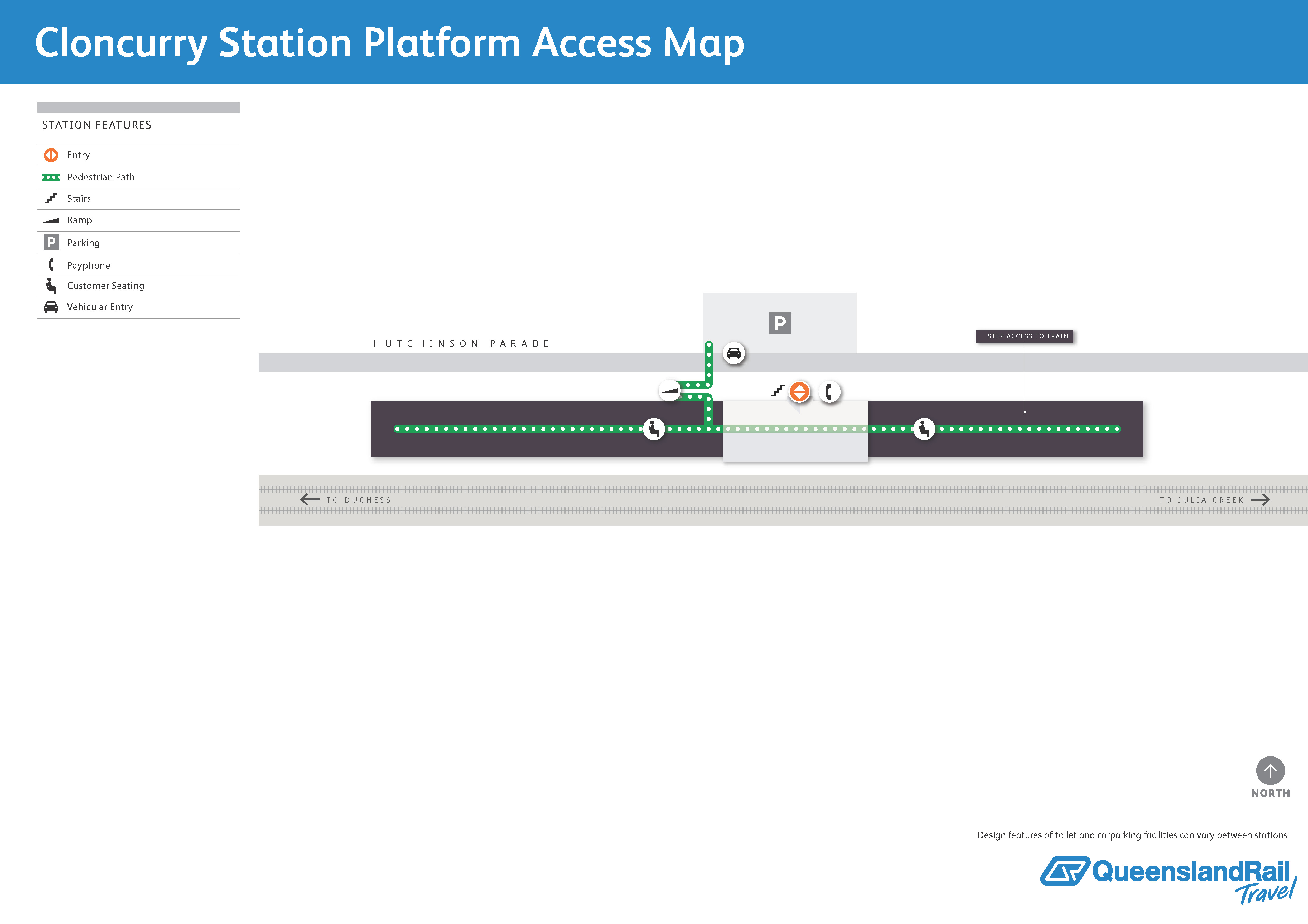 Cloncurry Railway Station map 1
